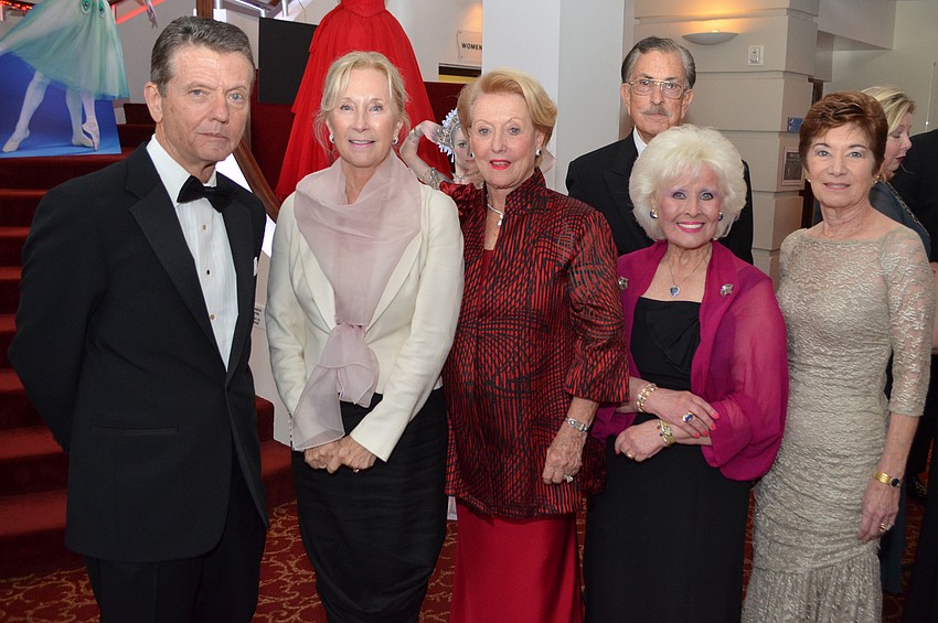 Alan Watkins, Renee Balogh, Jytte Winslow, George Allison, Co-Chairwoman Vivian Kouvant and Marie Monsky