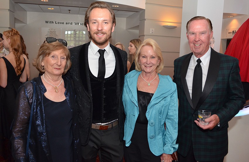 Friends of the Sarasota Ballet President Janice Kunkel, Jacob Hughes and Patti and Jim Maguire