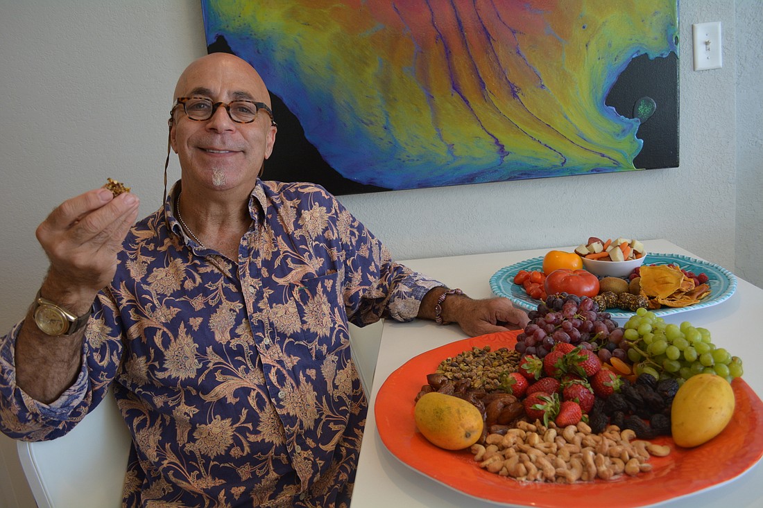 As a practitioner of the Mediterranean diet, Craig Chasky snacks on fresh fruits and nuts every day.