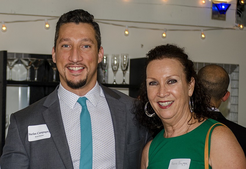 Teen Court Board Member Stefan Campagna and Maria Campagna