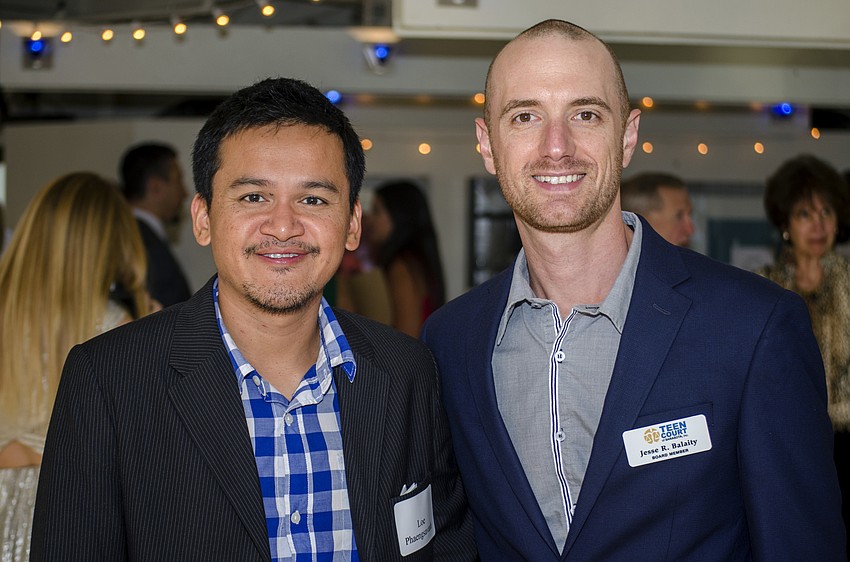 Loe Phaengsavanh and Teen Court Board Member Jesse Balaity