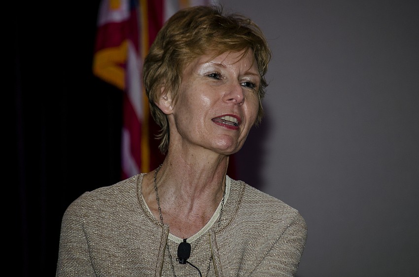 Nora Demleitner participates in the inaugural Herstory panel.