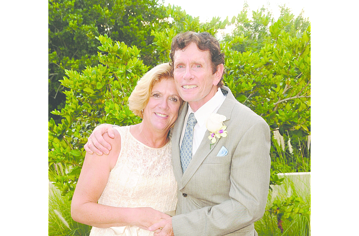 B.J. Bishop pictured with husband Dave Bishop.