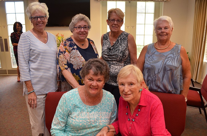 (Front) Margarete Meissner and Eleanor Appleyard with (back) Ann Robinson, Judy Cleary, Bobbi Johnson and Huguette Jodoin