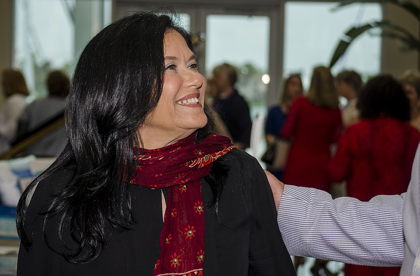 Two time Oscar-winner Barbara Kopple is welcomed to the At Lunch with Rory Kennedy event.