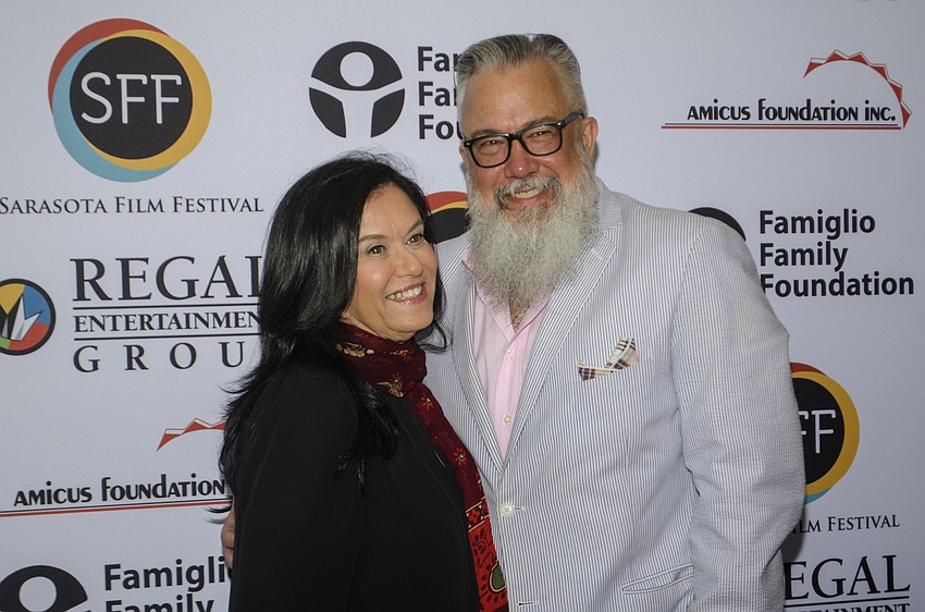 Barbara Kopple with Sarasota Film Festival Creative Director Michael Dunaway.