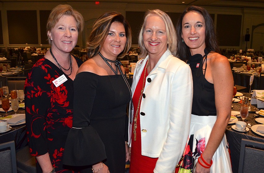 Girls Inc. of Sarasota County Executive Director Angie Stringer, She Knows Where She’s Going award winner Dr. Karen Hamad, Visionary Award winner Kim Cornetet and Girls Inc. of Sarasota County Board President Jennifer Compton