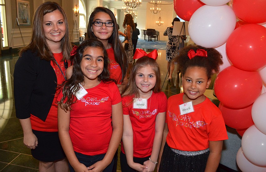 Jamie Minton with Girls Inc. participants Michelle, Sarah, Juliette and Olivia
