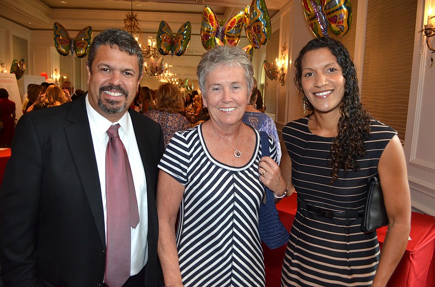 Teddy Matheu, Susan Richardson and Kendra Brown