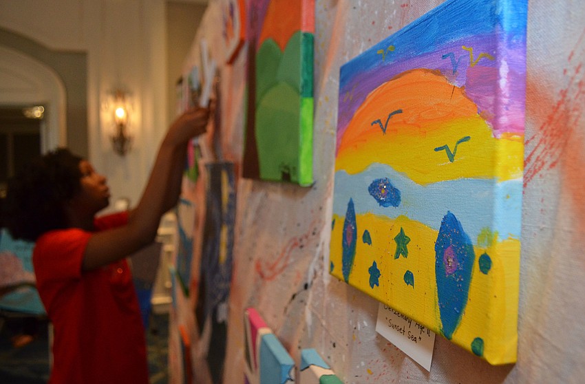 Guests had the chance to purchase original artwork by Girls Inc. participants at the 29th Annual Girls Inc. Celebration Luncheon: Girl Power on March 31 at The Ritz-Carlton, Sarasota.