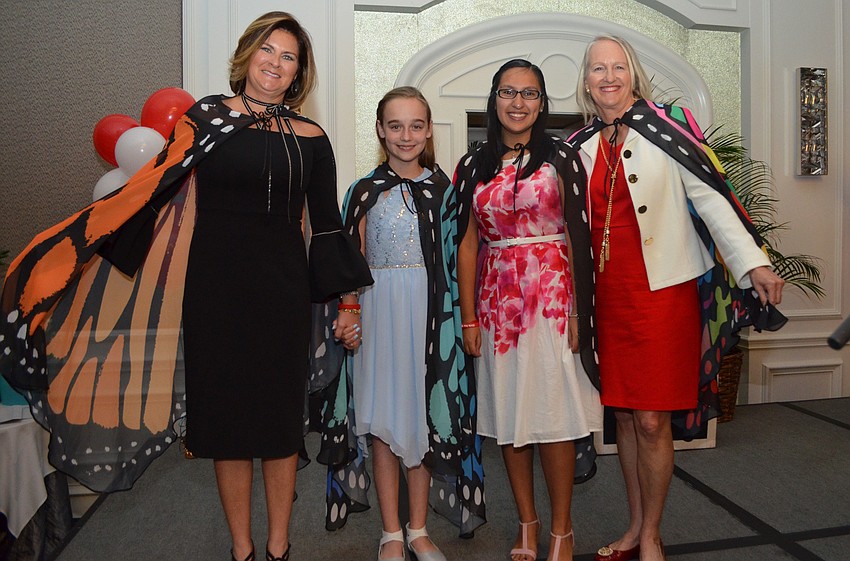 She Knows Where She’s Going award winner Dr. Karen Hamad, She Knows Where She’s Growing award winner Shayla White, Leadership Award winner Alex Perez and Visionary Award winner Kim Cornetet