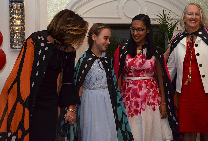 She Knows Where She’s Going award winner Dr. Karen Hamad, She Knows Where She’s Growing award winner Shayla White, Leadership Award winner Alex Perez and Visionary Award winner Kim Cornetet