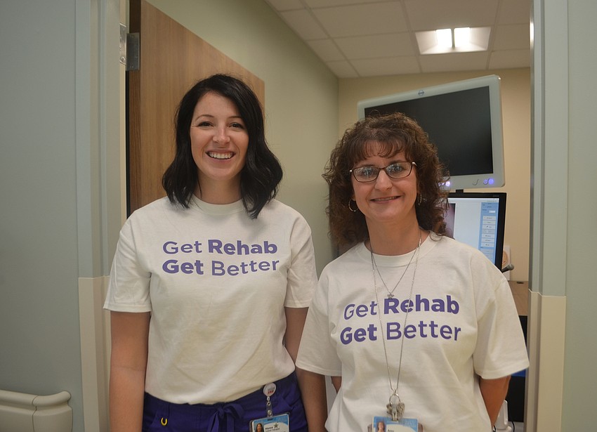 Speech therapists Alyssa Vaughan and Amy Arrant