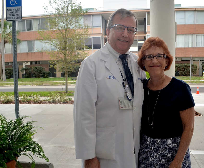 Director of Gynecologic Oncology and Associate Chief Medical Officer Dr. Jim Florica and Jan Fiorica