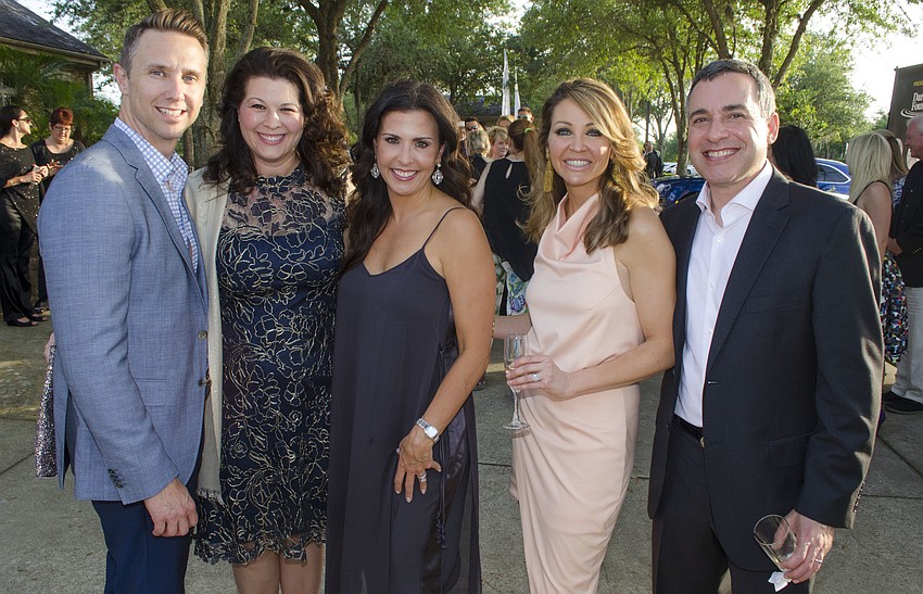 Richard and Bianca Lawrence with Michele Schlossberg and Lee and David Sax