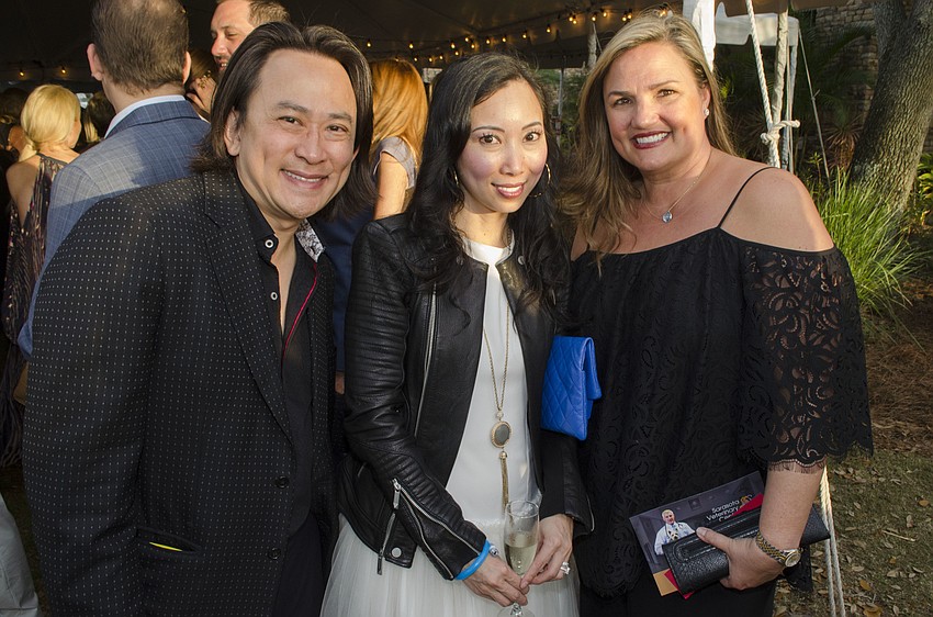 Tom and Linda Doan with Rebecca Blitz