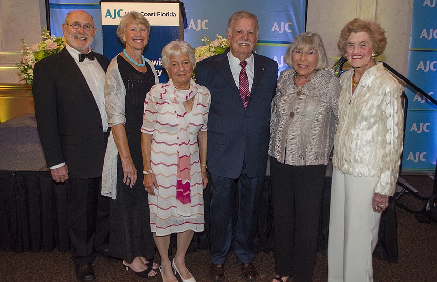 Co-Chairs Andy and Ruth Maass, Honorees Marilyn and Irv Naiditch and Co-Chairwomen Gerri Aaron and Betty Schoenbaum