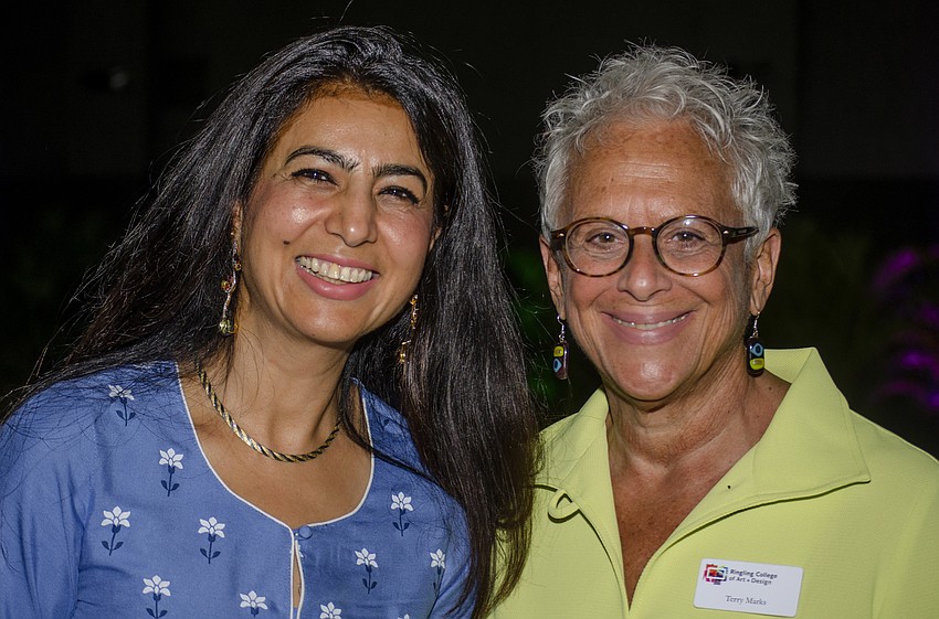 Ritu Anand and Ringling Assistant Vice President of Strategic Philanthropy Terry Marks