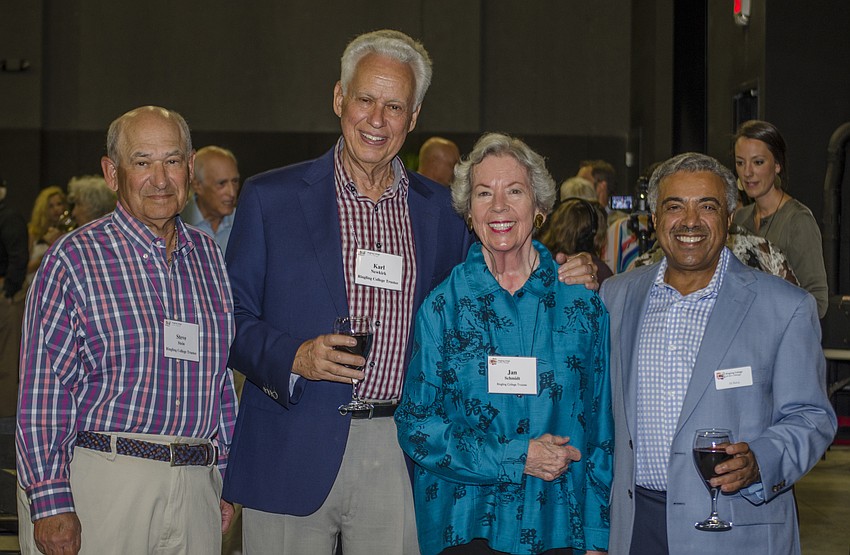 Ringling College Board of Trustee members Steve Stein, Karl Newkirk, Jan Schmidt and Ali Bahaj