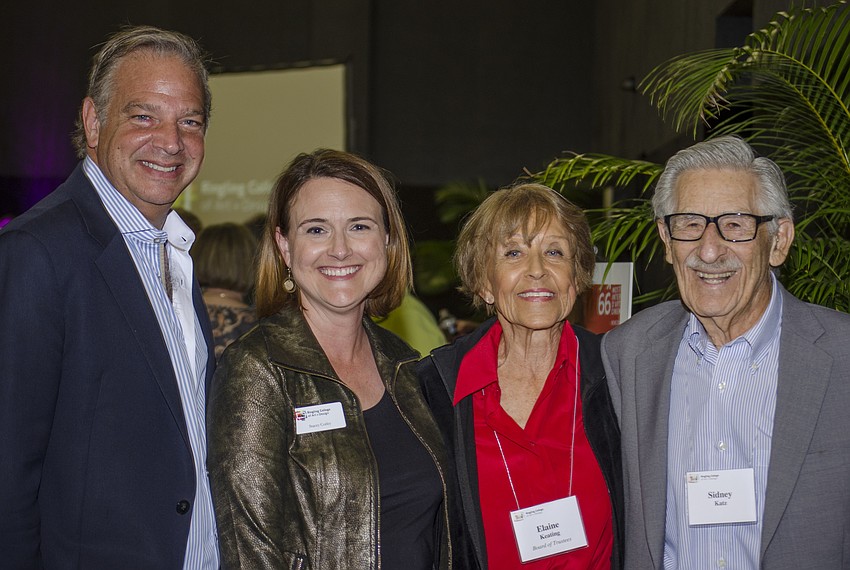 Chairman of the Board of Trustees Dean Eisner, Ringling Vice President for Advancement Stacey Corley, Elaine Keating and Sydney Katz