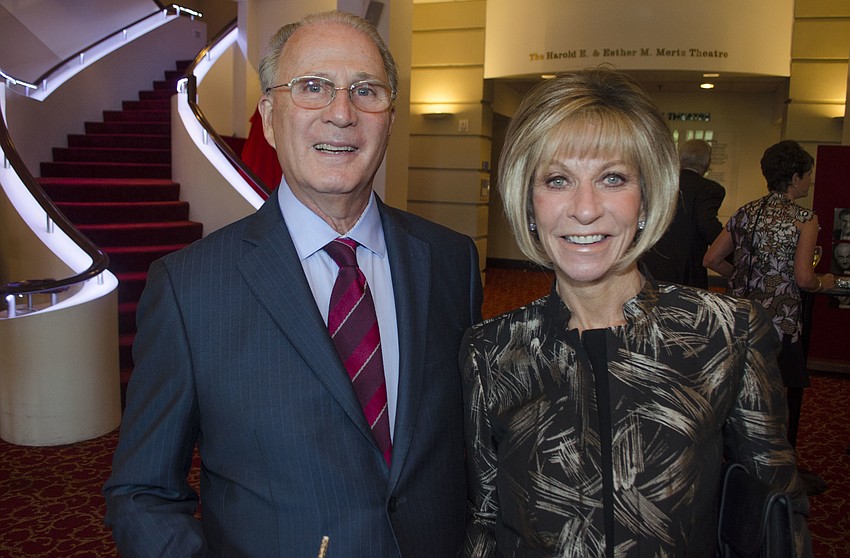 Asolo Rep Board of Directors President Larry Haspel with his wife, Debbie Haspel