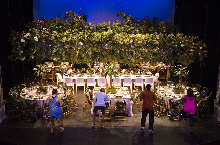 Members of Africa Fatala rehearse before Season Celebration On Stage on April 3 at the FSU Center for the Performing Arts.