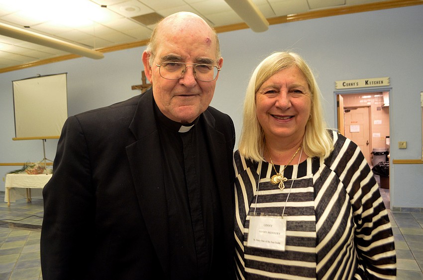 The Rev. Gerry Finegan and newly appointed Women’s Guild President Ginny Akhoury