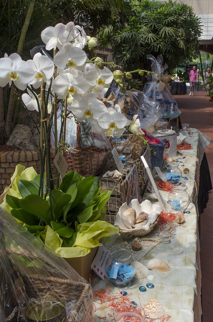 The raffle table was decorated to match the nautical theme of Magic on the Bay on April 4 at Michael’s On East.
