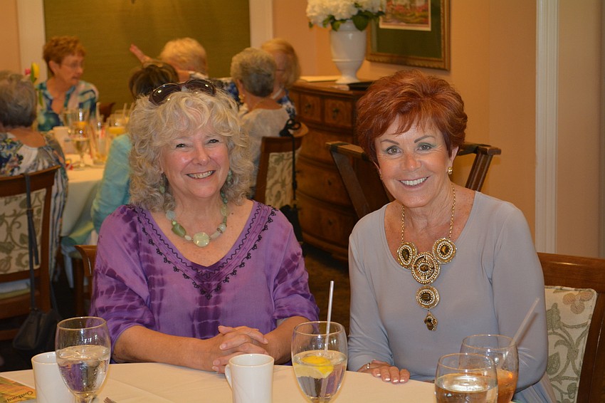 Cheryl Hogg-Chapman and Maria Todd chat while waiting for the show to begin.