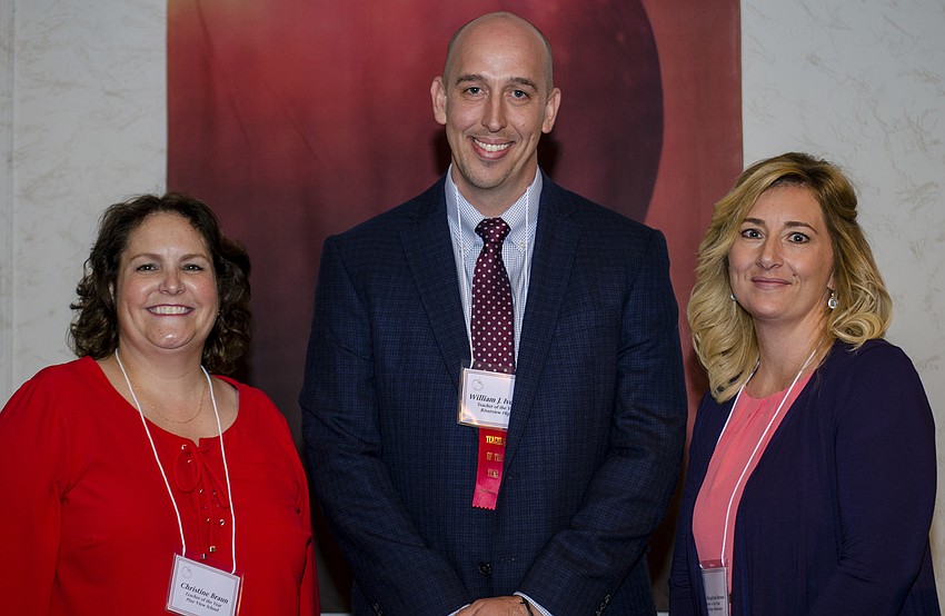 Sarasota County Teacher of the Year finalists Christine Braun, William “BJ” Ivey and Holly Houghton-Brown