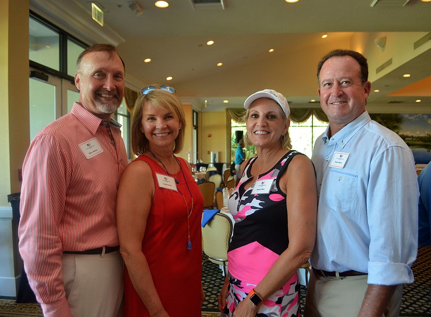 Mike and Jaleigh White and Susan and Tom Pluss