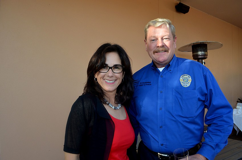 Karen Rushing, Clerk of Court and Controller and Police Chief Pete Cumming