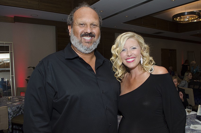 Philip Tavill and Junior League of Sarasota President Britt Riner