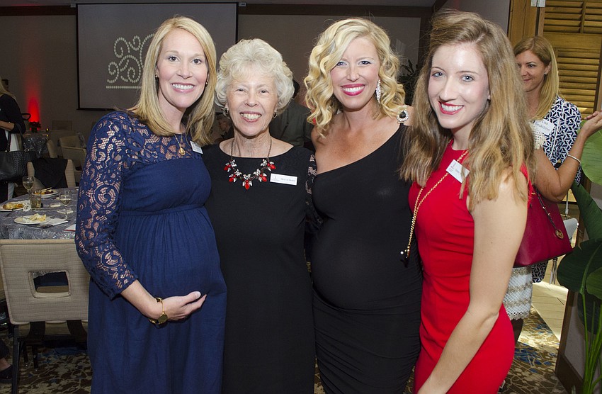 Sarah Lodge, Mary-Lou Moulton, Junior League of Sarasota President Britt Riner and  and Kelsey Wilson
