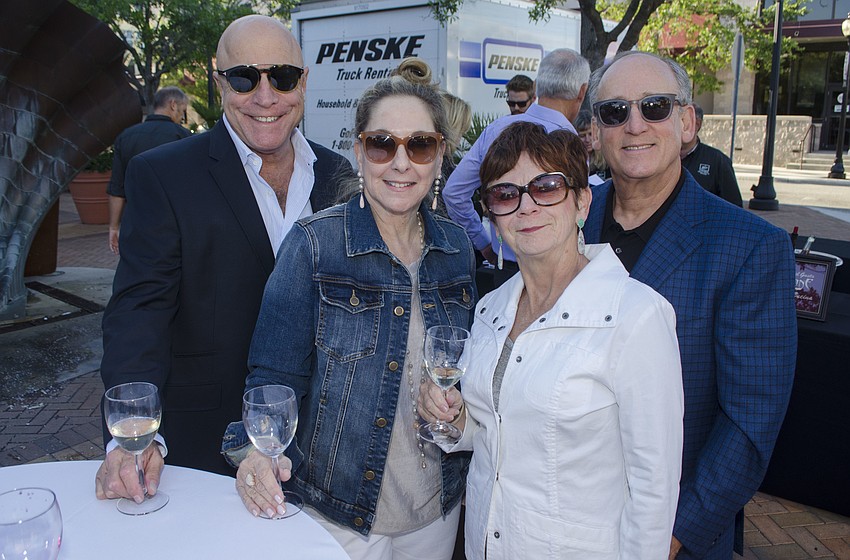 Armand and Sara Harris with Sondra and Gerald Biller