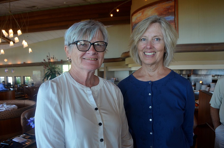 Incoming second Vice President Barb Torrence and membership at large Priscilla Burke