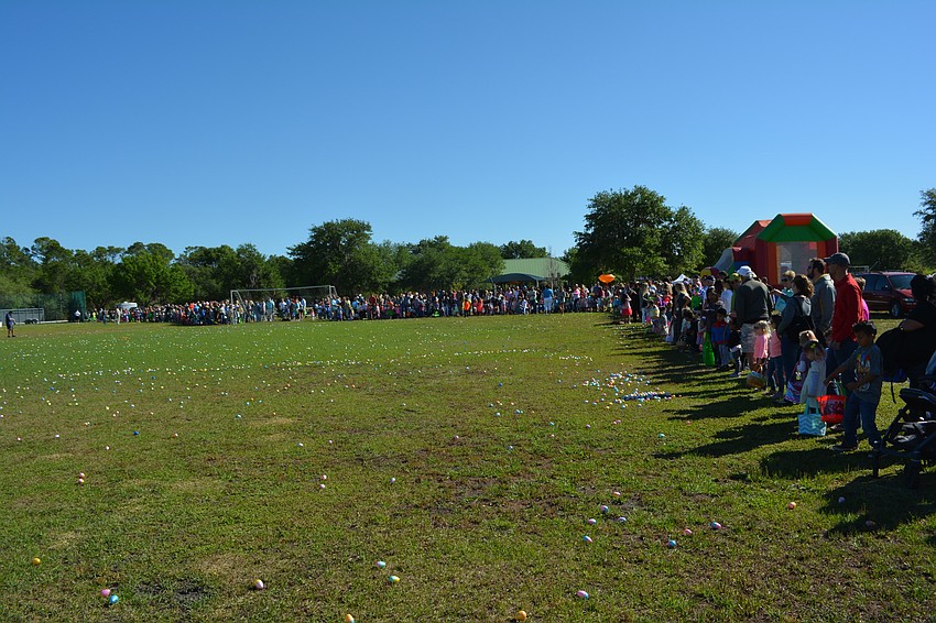 More than a thousand children registered for the event.