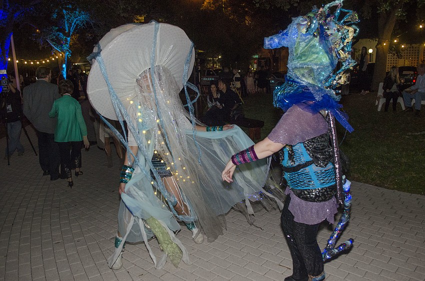 Performers in “Sea and Be Scene”-themed attire danced at the event on April 7 at J.D. Hamel Park.