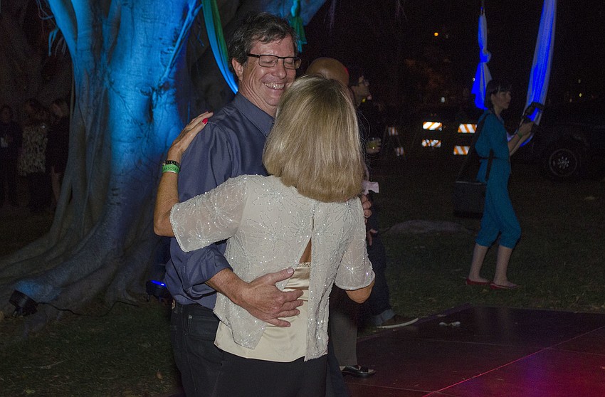 Guests dance to the sound of Hannah Jae and her band at Sea and Be Scene on April 7 at J.D. Hamel Park.