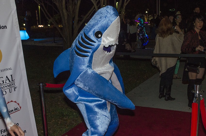 A “Sea and Be Scene”-themed character makes an appearance on the red carpet at Sea and Be Scene on April 7 at J.D. Hamel Park.