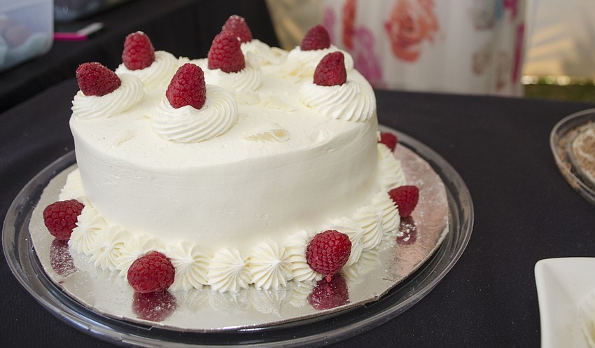 Piece of Cake served vanilla raspberry cake at the Florida Winefest & Auction Grand Tasting, Brunch and Charity Auction on April 8 on the grounds of the Van Wezel Performing Arts Hall.