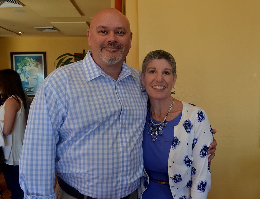 David Lyles and JFCS CEO Heidi Brown