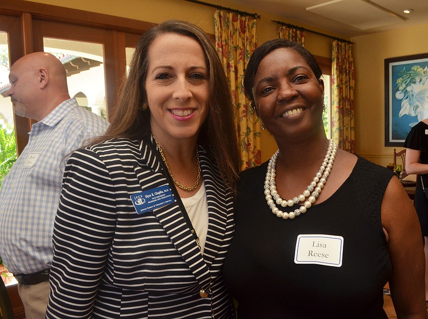 JFCS Vice President of Programs and Operations Elyse Chaplin and Lisa Reese