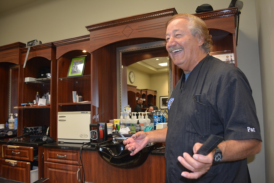 Lakewood Ranch barber Pat Grillo has stories from 56 years in the barber business.