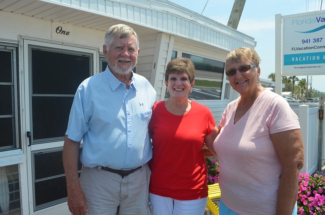 Al and Dottye Van Iten and Nancy Martin are just three of the many residents who volunteer their time to work on gardening and landscaping.