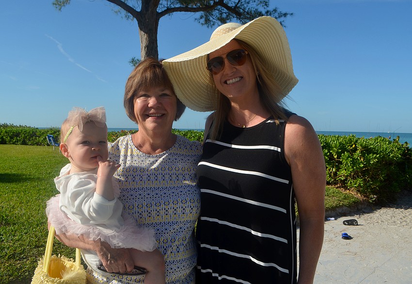 Samanta, 14 months, and Karen and Amy Simmons