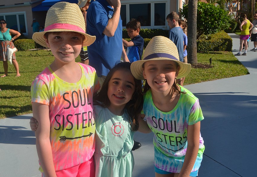 Avah Albert, 9, Claire Amici, 4 and Adeline Albert, 9