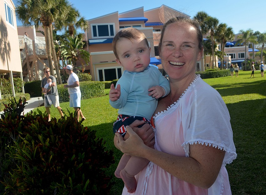 Louie, 7 months, and Maureen Albring