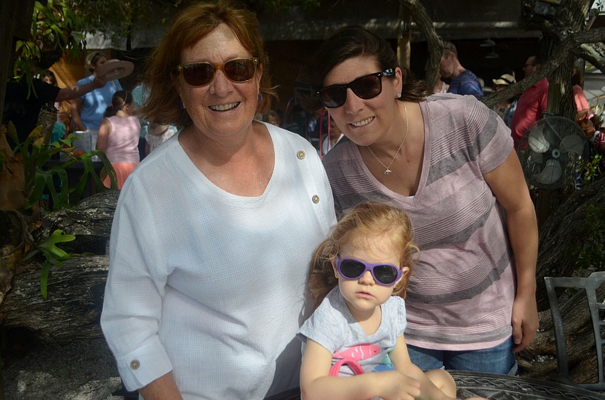 Peg Stanton and Maddie and Meredith Pratt