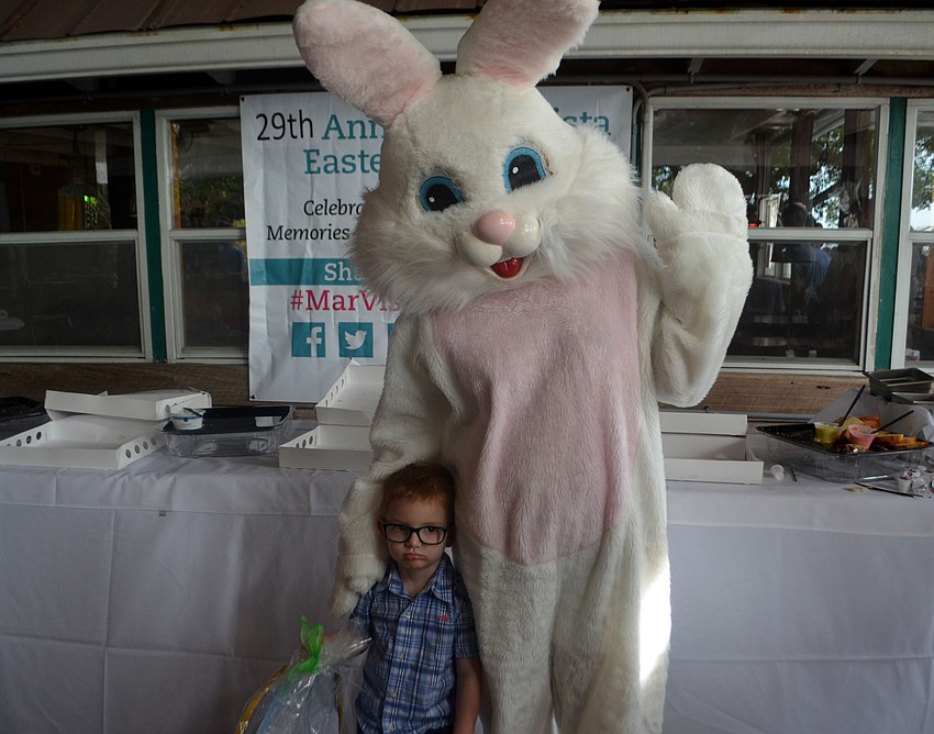 Isaac Cole found one of two golden eggs at Mar Vista on April 15.